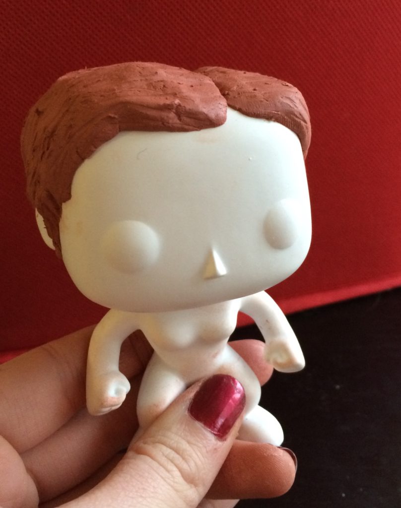 Blank funko with hair added to start Kira