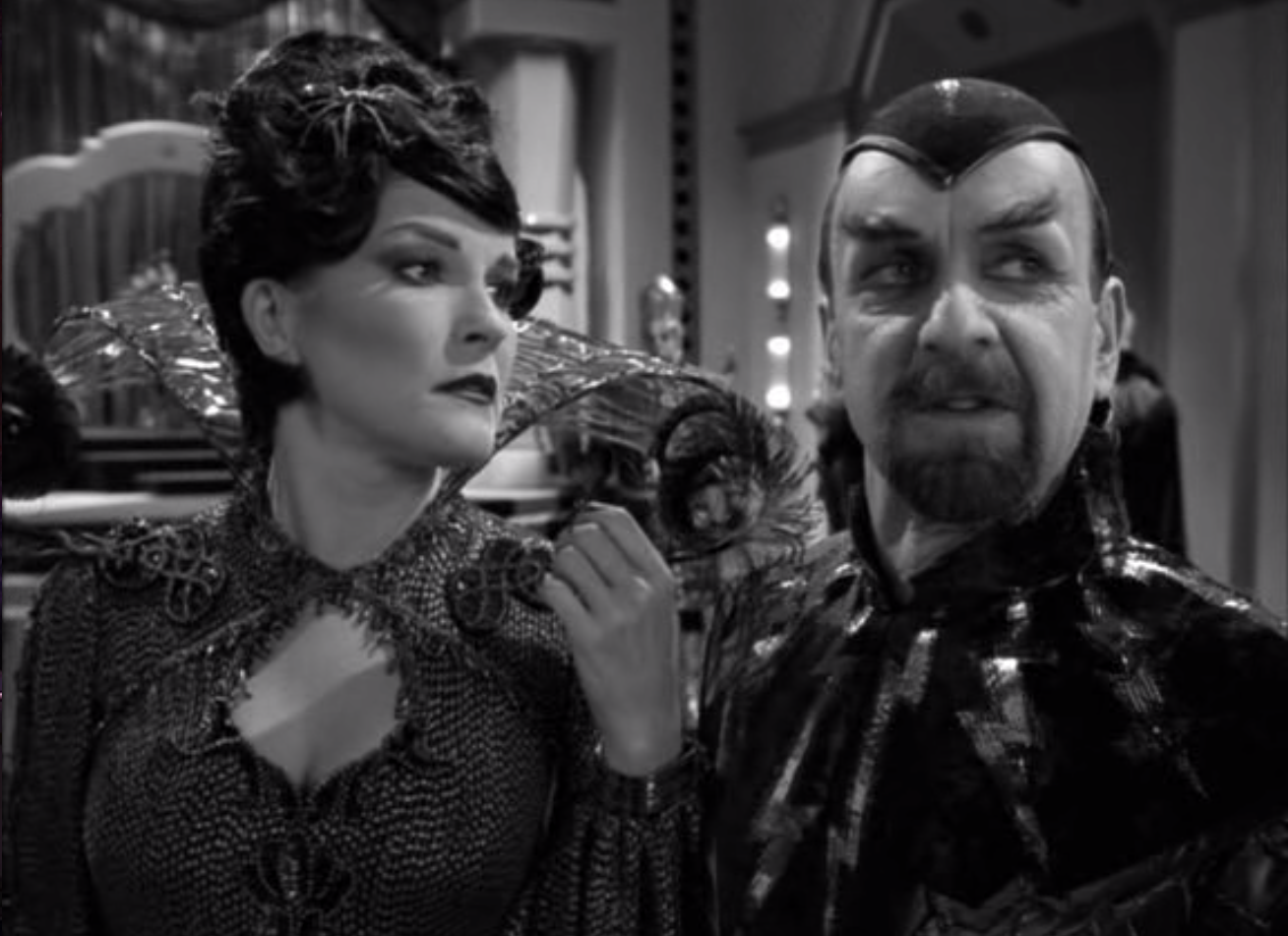 Janeway as Arachnia with Dr. Chaotica