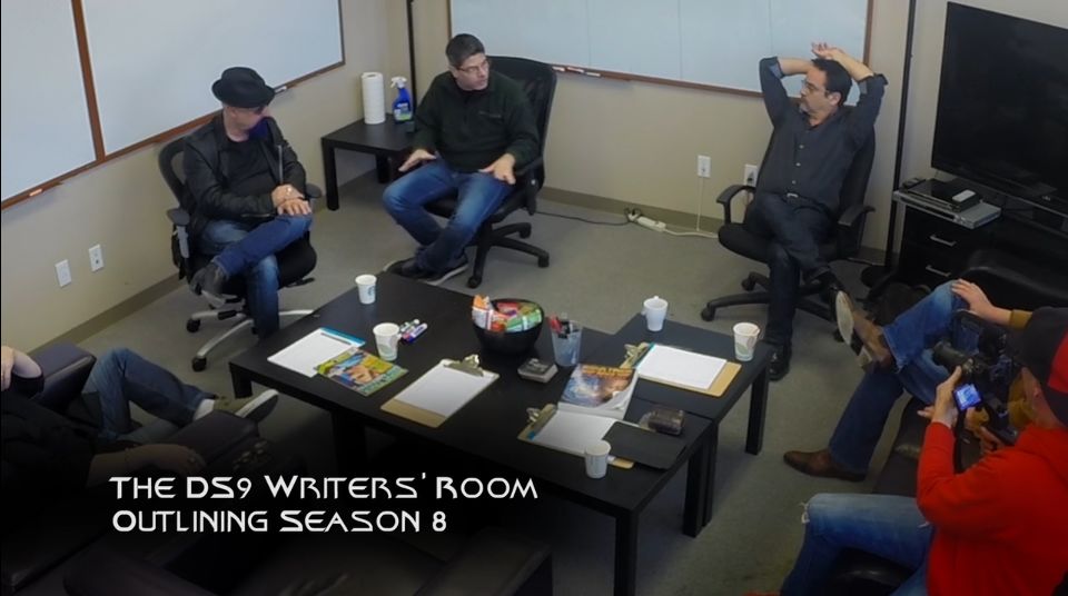 DS9 writer's room in the DS9 documentary